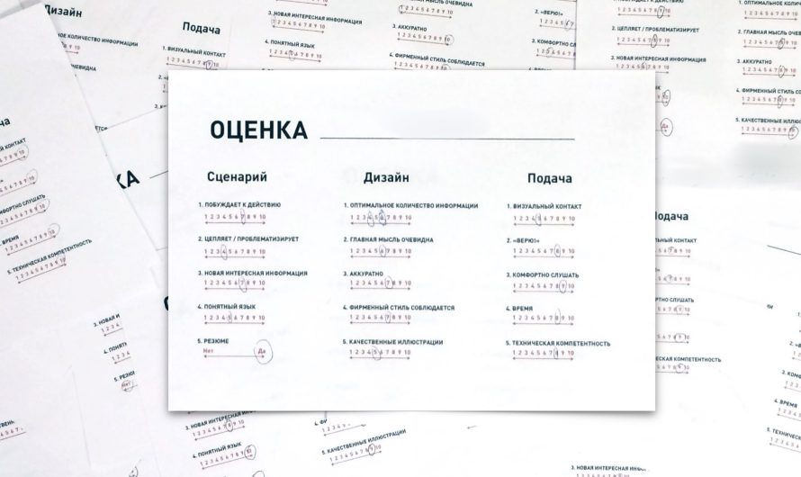 Кейс оценки презентаций по стандарту презентационных навыков