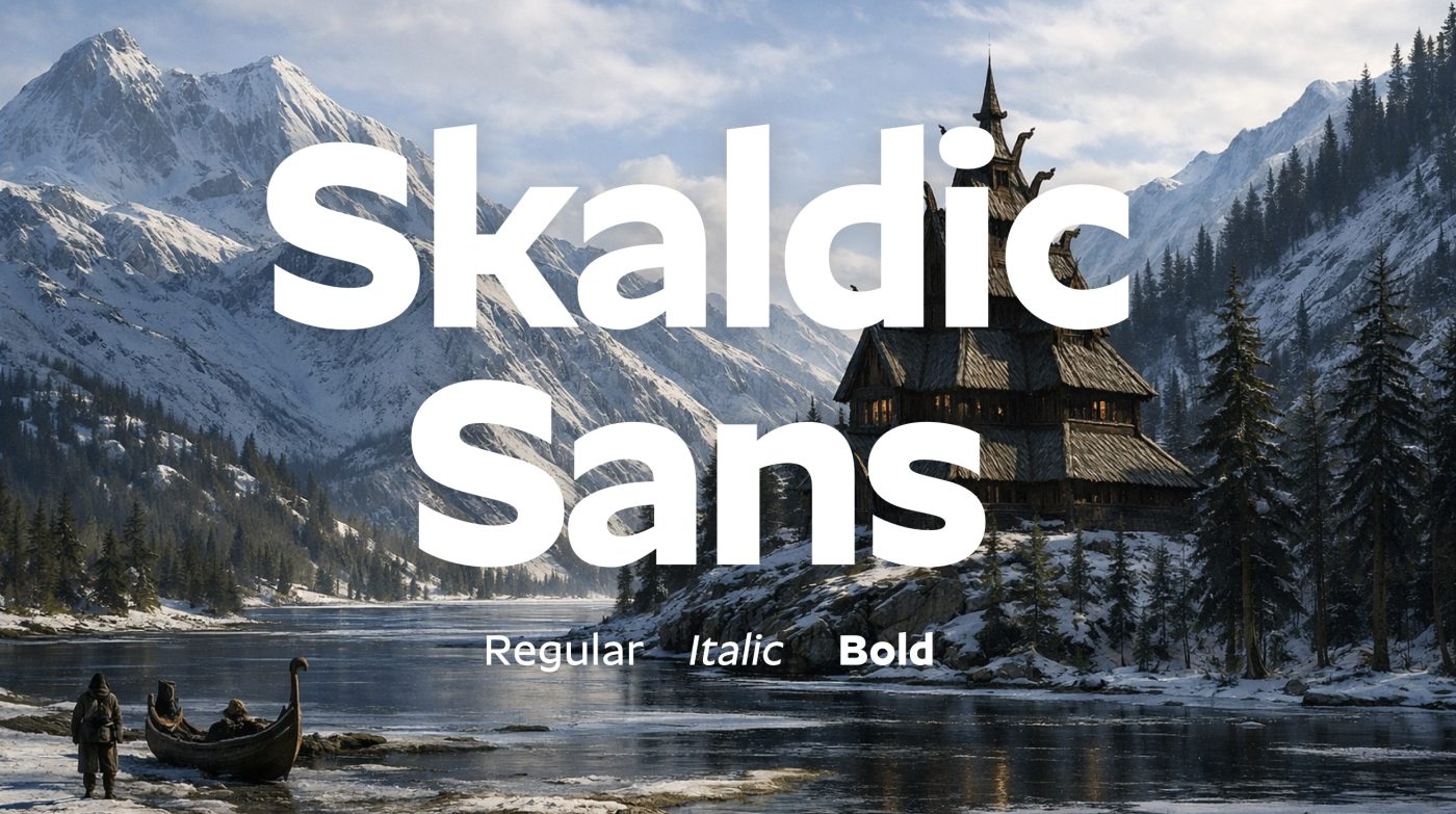 Шрифт Skaldic Sans